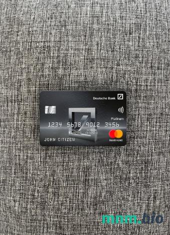 Mexico Deutsche bank mastercard platinum wygląd fotograficzny skan PSD + zdjęcie